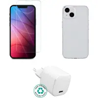 ESTUFF ES-KIT-IPH15, Drinnen, AC, Transparent, Weiß