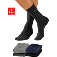 H.I.S. H.I.S "Herren Basic Comfort Socken" Packung, 4 Stk. tlg. mit druckfreiem Bündchen