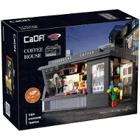 Jamara Konstruktions-Spielset "CaDA, Bricks, Coffee House (402884)", schwarz (bunt), Spielbausteine, Kinder, Kunststoff, Konstruktions-Spielset, mit LED Licht