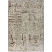 Kayoom Teppich "Napoli 537", creme, B:120cm H:18mm L:170cm, Polypropylen, Teppiche, Teppich, Kurzflor, Modernes Muster, Fußbodenheizungsgeeignet, Wohnzimmer