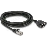 DeLOCK 90776, 2 m, Cat6a, S/FTP (S-STP), RJ-45, RJ-45, Schwarz