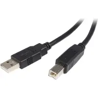StarTech.com .com 5 m USB 2.0 A-auf-B-Kabel - Stecker/Stecker, 5 m, USB A, USB B, USB 2.0, 0,48 Gbit/s, Schwarz