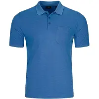 Ragman Poloshirt "Poloshirt Softknit-Polo", Herren, Gr. 4XL, blau (hellblau), Obermaterial: 70% Baumwolle CO. 30% Polyester PES., Shirts Poloshirt