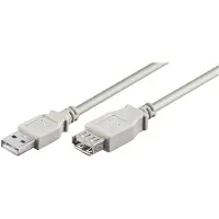 Microconnect USBAAF3, 3 m, USB A, USB A, USB 2.0, Grau