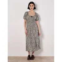 Apricot Midikleid "Midi-Kleid", Damen, Gr. S (36), N-Gr, beige (creme), Obermaterial: 100% Viskose CV., Kleider Midikleid