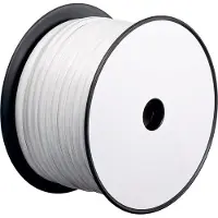 Goobay Telefonflachkabel 6-adrig, 100 m Rolle, AWG 28, CCA (kupferkaschiertes Aluminium) - Kupferkaschierter Aluminiumleiter (CCA)