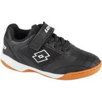 Lotto Hallenschuh , Jungen, Gr. 29, Textil, schwarz-weiß (schwarz, weiß), Synthetik, Textil, Schuhe Hallenschuh, Indoor Sportschuhe