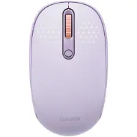 Baseus Drahtlose Maus F01B Tri-Mode 2.4G BT 5.0 1600 DPI (lila)