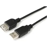 Microconnect USBAAF01B, 0,1 m, USB A, USB A, USB 2.0, Schwarz