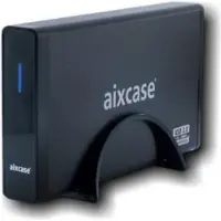 Aixcase AIX-BL35SU3, HDD-Gehäuse, 3.5", SATA, Serial ATA II, Serial ATA III, 5 Gbit/s, USB Anschluss, Schwarz