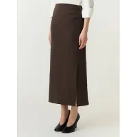 Y.A.S Maxirock "YASPINA HW LONG SKIRT NOOS" Baumwollmischung, high waist