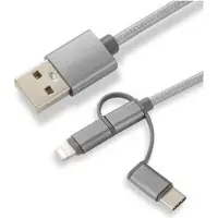 CoreParts MOBX-ACC-003, 1 m, Micro-USB A, Micro-USB B, Grau