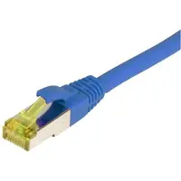 Synergy 21 Synergy21 Patchkabel RJ45, CAT6A 500Mhz, 7,5m, blau, S-STP(S/FTP), TPE/LSZH(Ultraflex), AWG26, mit CAT7 Rohkabel,