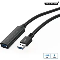 Microconnect USB3.0AAF20A, 20 m, USB A, USB A, USB 3.2 Gen 1 (3.1 Gen 1), Schwarz