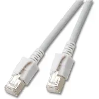 EFB Elektronik EFB DCK1001GR.5 RJ45 Patchkabel Cat.6A S/FTP FRNC VC LED grau 5m DCK1001GR5