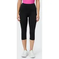 Venice beach Leggings "LEGGINGS 3/4 AMELIA", Damen, Gr. XL (44), N-Gr, schwarz, Obermaterial: 75% Polyamid, 25% Elasthan, Hosen Leggings, 3/4-Länge, sportlicher Stil, aus Polyamid und Elasthan