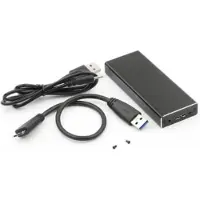 CoreParts MSUB2340, SSD-Gehäuse, USB Anschluss, Schwarz