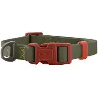 Hunter Pet Halsung Havanna grün/orange, Größe: XL / Breite: 2,5 cm