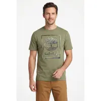 Timberland - Water Stack Logo S/S Tee - T-Shirt Gr M beige