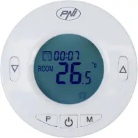 Pni Intelligenter Thermostatkopf CT25T für Kühler, drahtlose Verbindung mit CT25WIFI Hub mit Internetsteuerung, mobile Tuya Smart-Anwendung