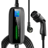 Extralink BS-PCD030 Tragbares EV-Ladegerät 16 A, 3,6 kW, Schuko, 1-phasig, 5,5 m, LCD, IP67