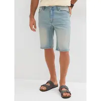 Bonprix Bermudas mit Used-Effekt, regular fit, aus hautfreundlicher Baumwolle