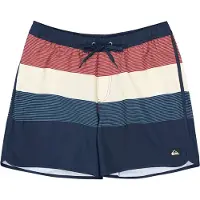Quiksilver Boardshorts "Stretch Scallop Volley 16", Herren, Gr. XL, Normalgrößen, schwarz navy tijuana, Obermaterial: 92% Polyester, 8% Elasthan., Hosen Boardshorts