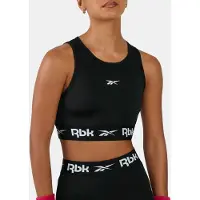 Reebok Sport-BH "ID TRAIN CUTOUT BRALETTE", Damen, Gr. M, N-Gr, schwarz, Obermaterial: 84% Polyester, 16% Elasthan, BHs Sport-BH, für sportliche Aktivitäten geeignet, aus Polyester und Elasthan