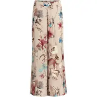 Vera Mont Marlene-Hose "Marlene-Hose mit Blumenprint", Damen, Gr. 34, EURO, bunt (beige, dunkelrot), Obermaterial: 100% Polyester PES., Hosen Marlene-Hose