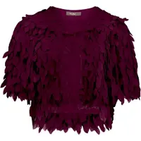 Vera Mont Blusenjacke "Blusenjacke gerader Schnitt", Damen, Gr. 48, lila (strong aubergine), Obermaterial: 100% Polyester PES., Jacken Blusenjacke
