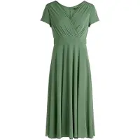 Vera Mont Cocktailkleid "Cocktailkleid im Glitzer-Look", Damen, Gr. 48, EURO, grün (pale peridot), Obermaterial: 92% Polyamid PA. 5% Polyester PES. 3% Elasthan EL., Kleider Cocktailkleid