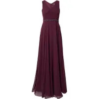 Vera Mont Abendkleid "Abendkleid mit Plissee", Damen, Gr. 44, EURO, lila (strong aubergine), Obermaterial: 100% Polyester PES., Kleider Abendkleid