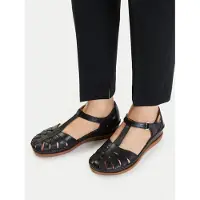 Pikolinos für Damen. W8K-0705 Cadaques Lederschuhe schwarz (41), 3 bis 5 cm, Klettverschluss, Lässig