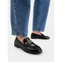 Armani Exchange für Damen. XW002579AF17474UC001 Mokassins Elegant schwarz (38), Wohnung, 1 bis 3 cm, Keine, Lässig, Party, Klassisch