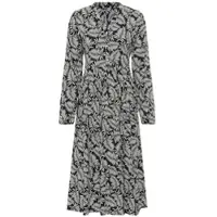 Laura scott Maxikleid , Damen, Gr. 38, N-Gr, schwarz-weiß (schwarz), Web, Obermaterial: 100% Viskose, bedruckt, Kleider Maxikleid, für Business, Casual, Frühling und Party, aus Viskose