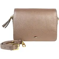 Braun Büffel Umhängetasche ALESSIA Umhängetasche Flap braun Damen - Leder