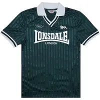 Lonsdale Herren Trikot Normale Passform FOOTDEE, Bottle Green/Ecru, 3XL