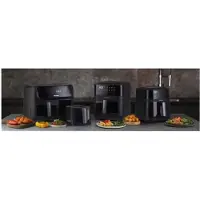 Hisense HAF2100DCD Heißluftfritteuse, 8 Liter, 2100 W, 10 voreingestellte Programme, Heißluftzirkulationssystem, Schwarz