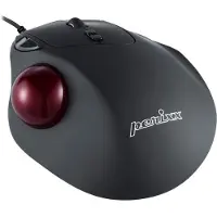 Perixx PERIMICE-517, ergonomische Trackball Maus, USB-Kabel, schwarz