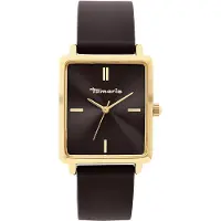 Tamaris Quarzuhr , braun (dunkelbraun, braun), Armbanduhren, Damen, goldfarben, Quarzuhr, Armbanduhr, Damenuhr, Silikonarmband, analog