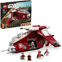 LEGO 75354 Star Wars Gunship der Coruscant-Wachen, The Clone Wars-Set mit baubarem Fahrzeug-Spielzeug und 5 Charakter-Minifiguren inkl. Kanzler Palpatine und Commander Fox