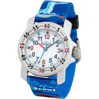 Scout Blue Dino Quarzuhr für Jungen aus Metall und Textil von