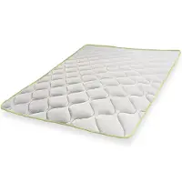 THE WHITE STONE Kühlender Topper mit Elastikbändern 120x190 cm