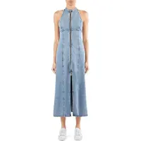 Armani Exchange für Damen. XW002261AF21338MB001 Denim-Kleid blau (XS), Lässig, Baumwolle, Ärmellos / Hosenträger