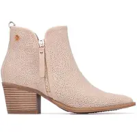 Xti für Damen. 14526601-BEIGE Stiefelette 145266 beige (37), 3 bis 5 cm, Reißverschluss, Lässig