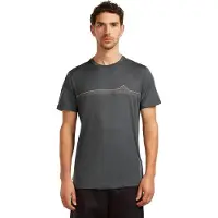 Icebreaker Herren T-Shirts/Tanks ku.Arm He/Uni Merino 150 Tech Lite SS Tee Range Stripes