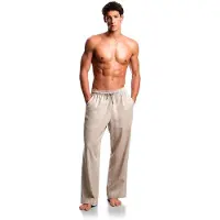 Emporio Armani für Herren. EM000586_AF20590 Tonbeige Hose (XL), Lässig, Leinen, Taupe