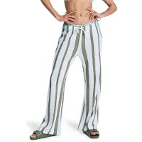 Roxy Strandhose "Nalu Sunset", Damen, Gr. XS, grün (olivgrün), Obermaterial: 80% Polyester, 20% Viskose., Hosen Strandhose