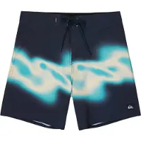 Quiksilver Boardshorts "Surfsilk Straight 18", Herren, Gr. 36(XL), schwarz navy thermo stripe, Obermaterial: 88% Microfaser, 12% Elasthan;, Hosen Boardshorts