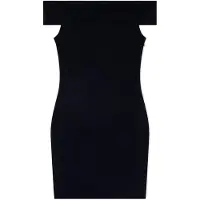Armani Exchange für Damen. XW001742AF21295UC001 Eng anliegendes schwarzes Kleid (XS), Lässig, Klassisch, Polyamid, Ärmellos / Hosenträge